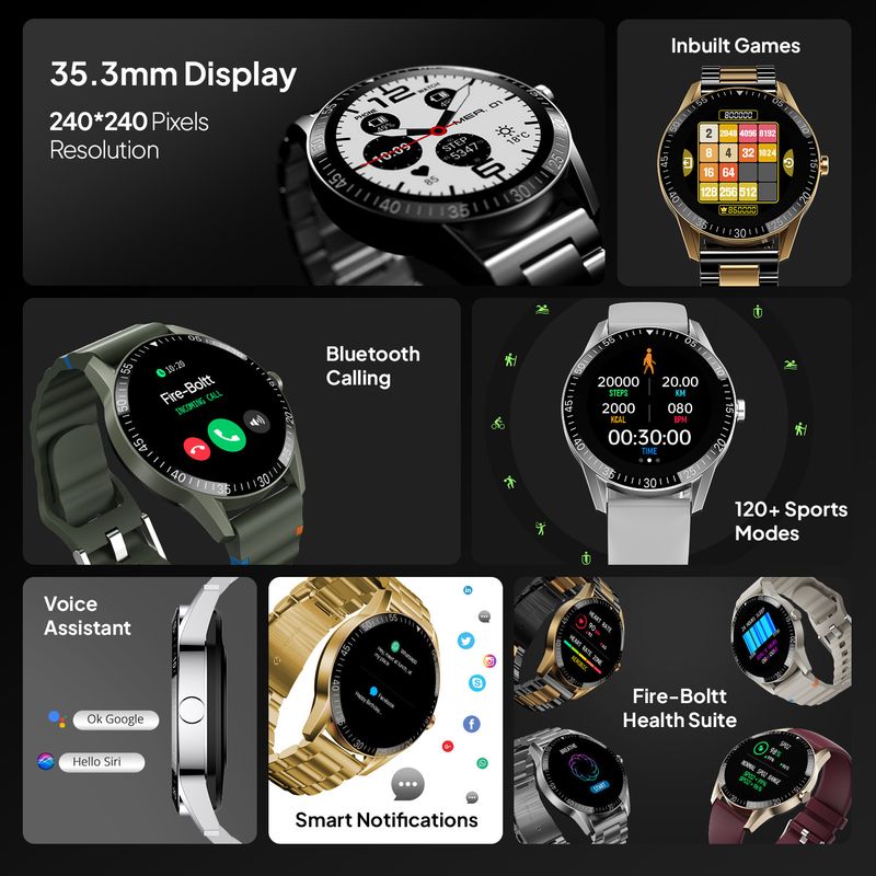 Fire-Boltt Talk 35.3mm Bluetooth Calling Smartwatch - Image 4