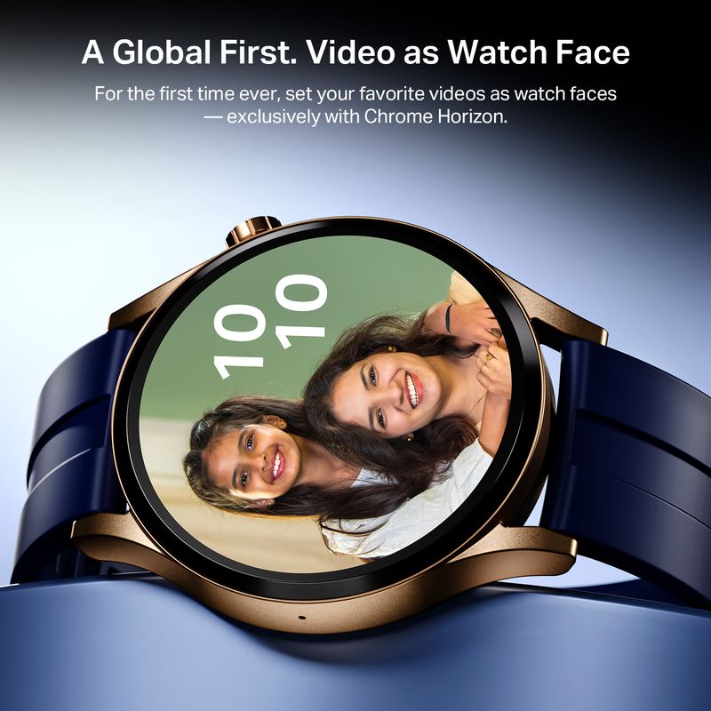 boAt Chrome Horizon Smartwatch (Royal Blue Strap, Free Size) - Image 6