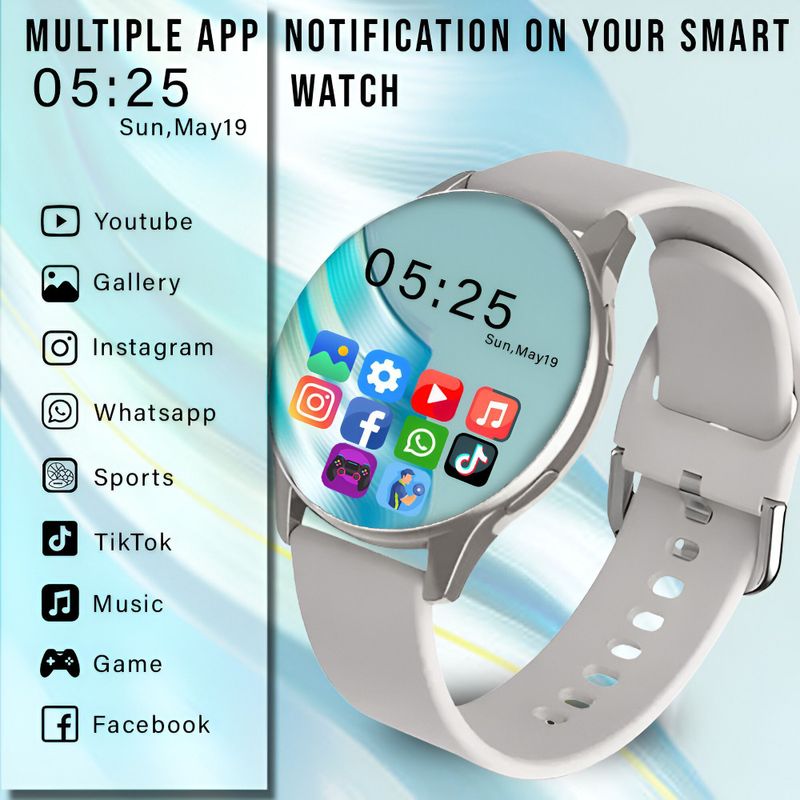 WauroNix ACTIVE 2 Grey Smart Watch - Image 6