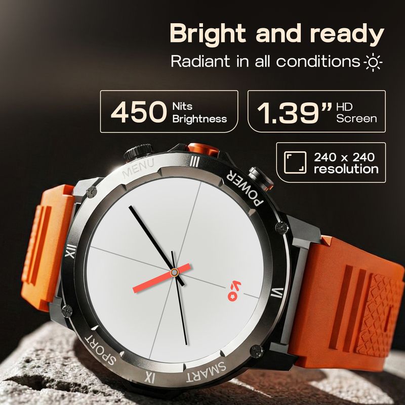Goboult Tuff Hawk 1.39 inch HD Display Smartwatch - Image 4