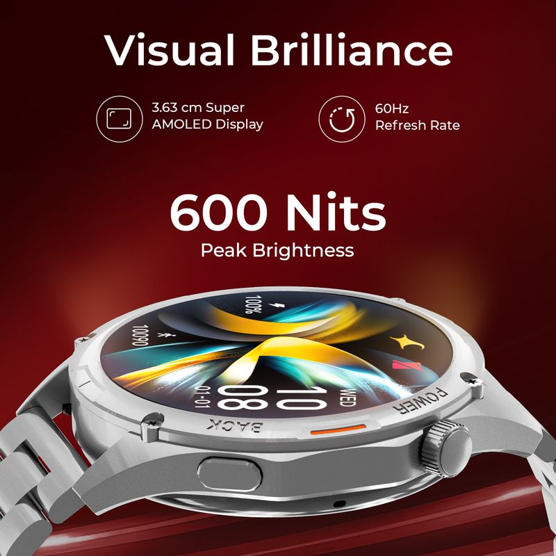 Fastrack Marvellous FX1 Smartwatch, Black Strap - Image 3
