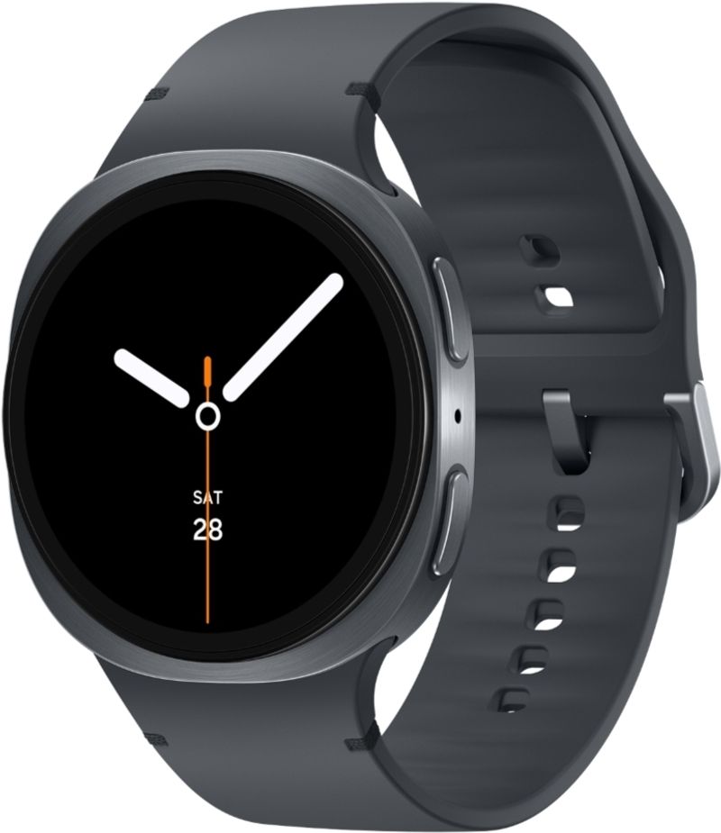 Samsung Galaxy Watch8 (44mm, Bluetooth) (Dark Gray Strap, Large)