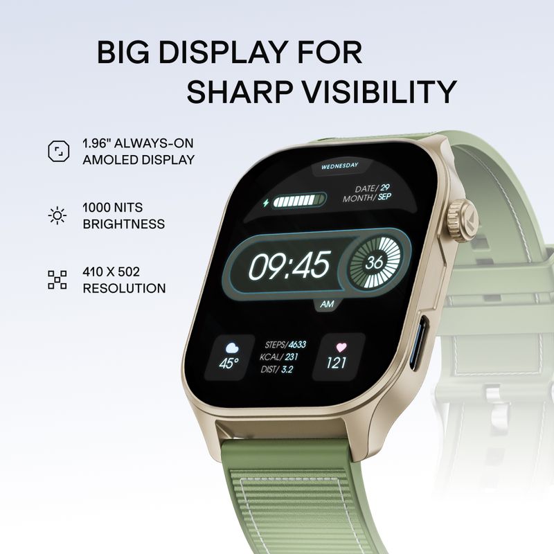 boAt Ultima Vogue 2 Smartwatch, 1.96" Display, Type-C Charging - Image 6