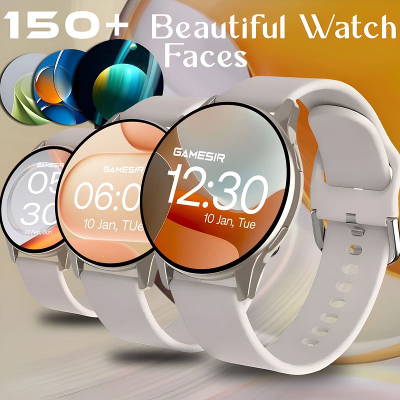 GameSir Active 2 Round Smartwatch, Grey Strap, Free Size - Image 5