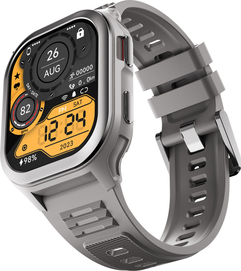 Fire-Boltt 4G Pro Volte Calling- 2.02" TFT Display, 4G Nano-SIM GPS Smartwatch (Grey Strap, Free Size)