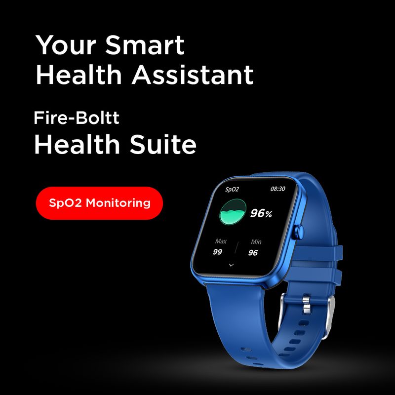 Fire-Boltt Wonder 45.7mm Bluetooth Calling Smartwatch (Blue Strap) - Image 6