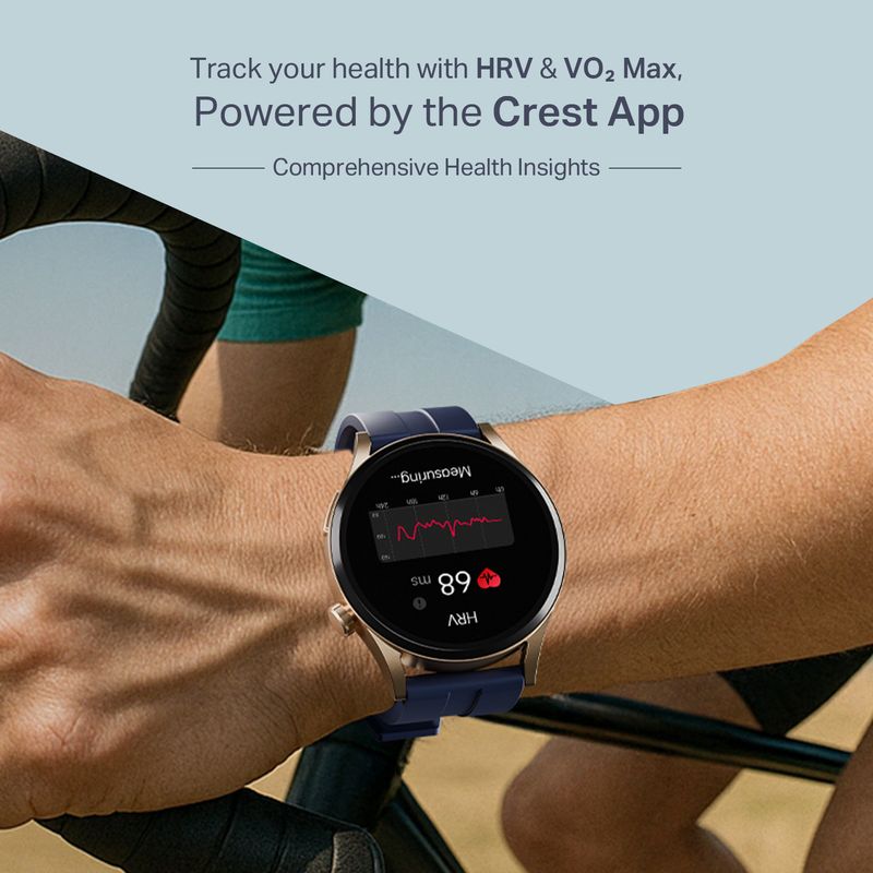 boAt Chrome Horizon Smartwatch (Royal Blue Strap, Free Size) - Image 5