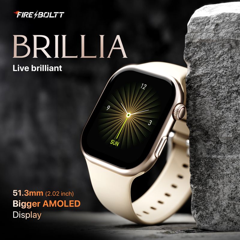 Fire-Boltt Brillia 51.3mm AMOLED Smartwatch - Image 3