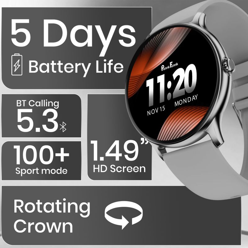 PunnkFunnk Active 2 Pro 1.49" Smartwatch - Image 5