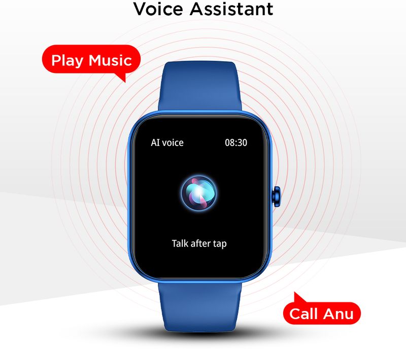 Fire-Boltt Wonder 45.7mm Bluetooth Calling Smartwatch (Blue Strap) - Image 5