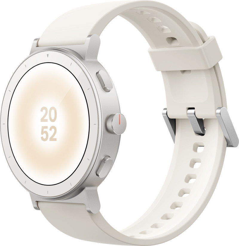 realme Watch S5 1.43 AMOLED, 20-Day Battery, 5ATM, BT Calling, GPS, AI Health Smartwatch Sand White Strap, One Size