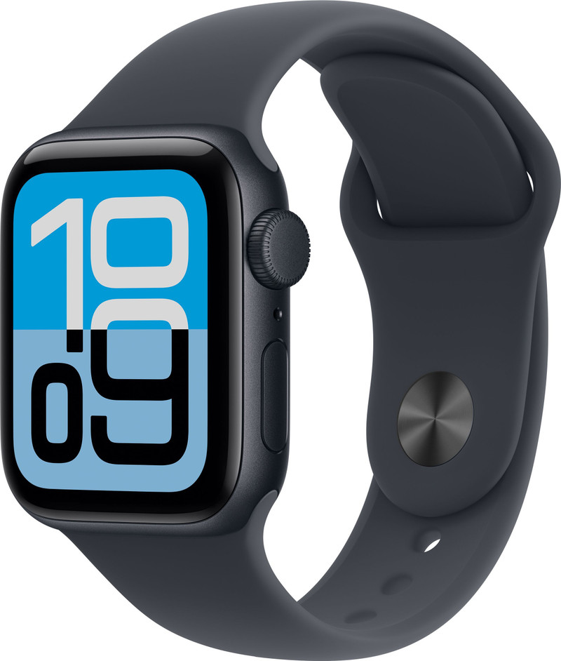 Apple Watch SE 3(2025) GPS 40mm Midnight Aluminium Case Midnight Sport Band - S/M Midnight Strap, Small/Medium