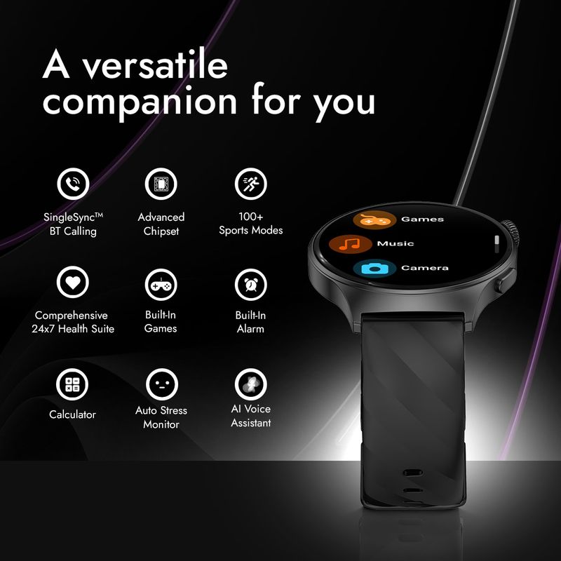 Fastrack Optimus Pro 1.43 AMOLED Display Smartwatch - Image 5