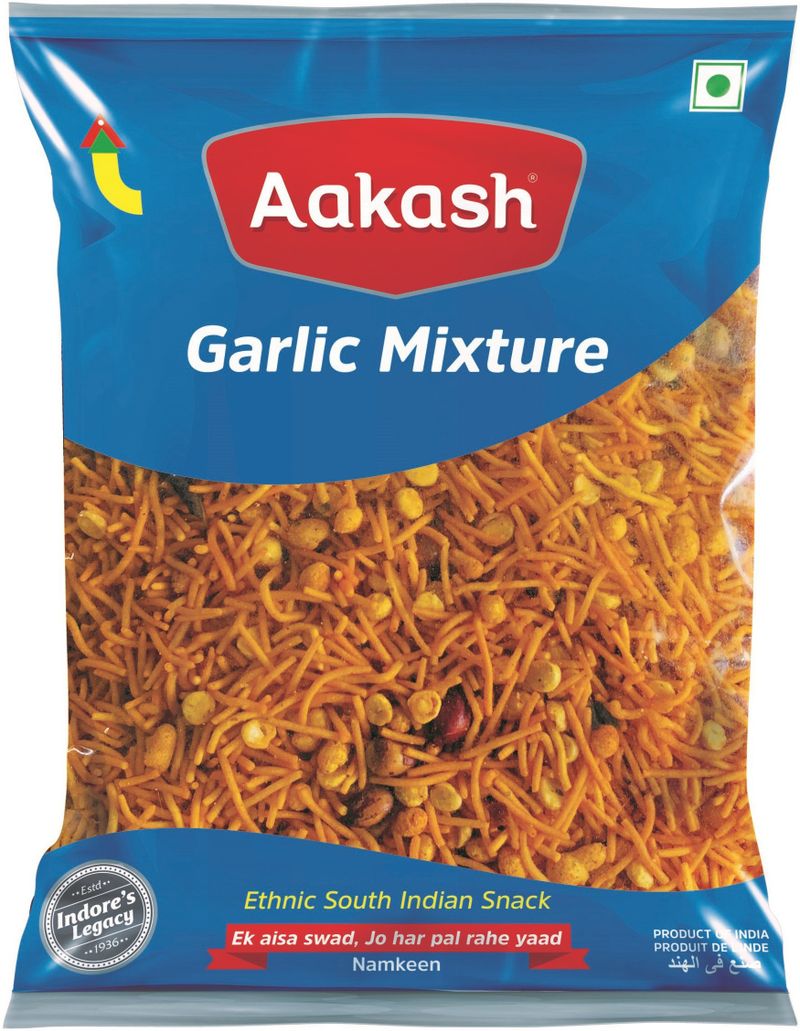 AAKASH Namkeen Garlic Mixture 800g - Image 2
