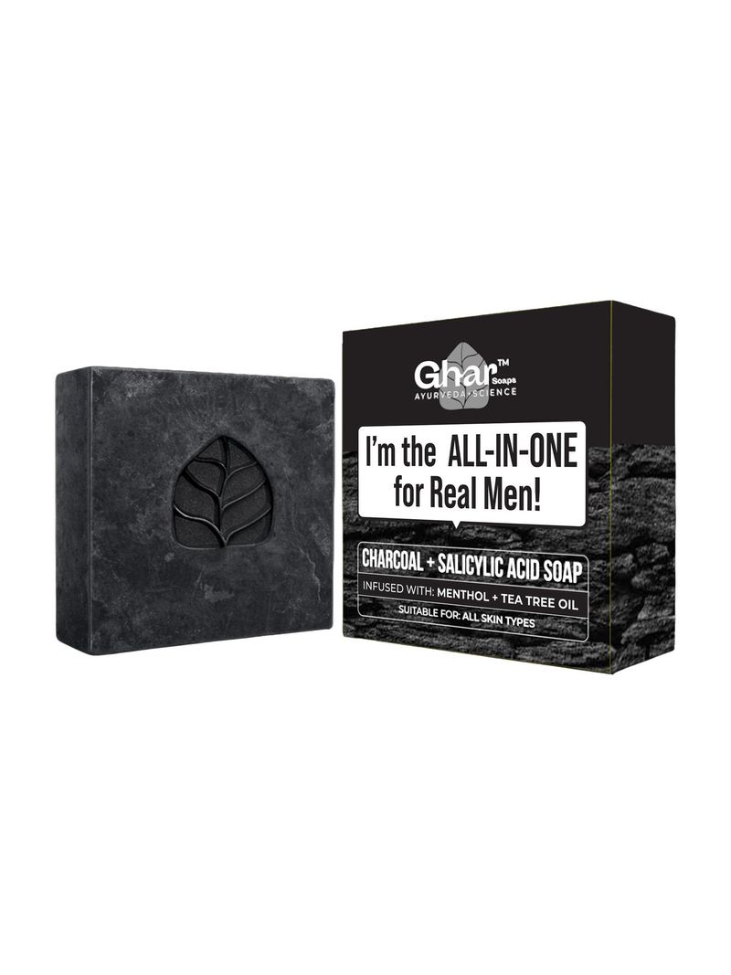 Ghar Soaps Charcoal Soap for Men - Image 2