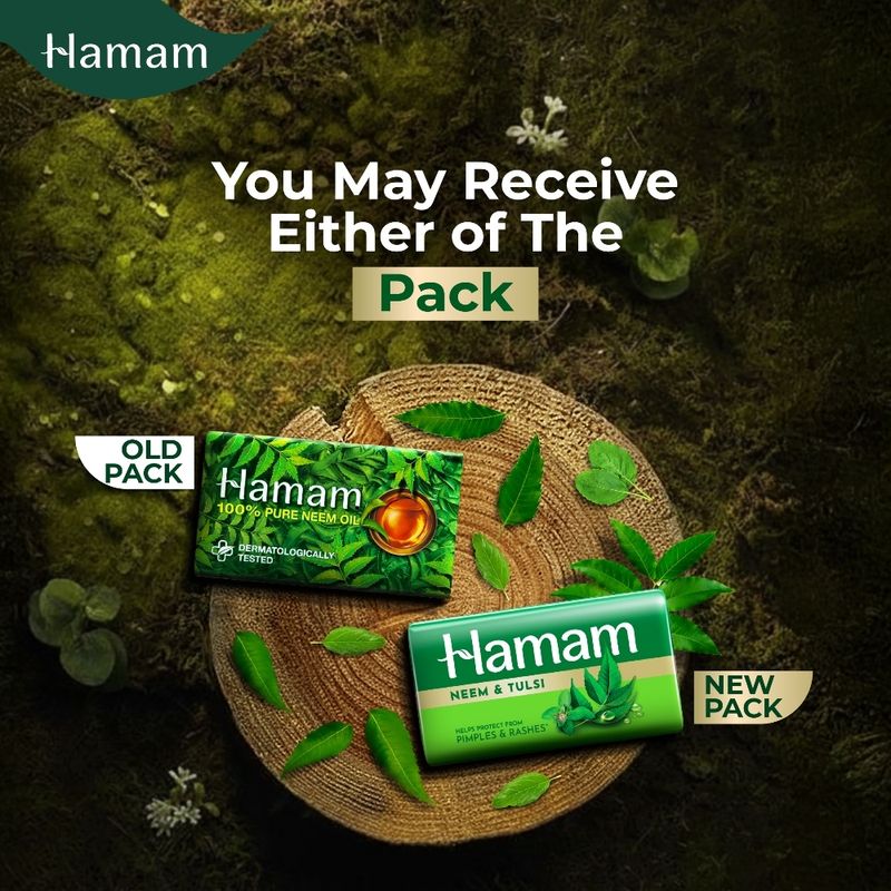 HAMAM Neem & Tulsi Soap Pack of 8 - Image 5