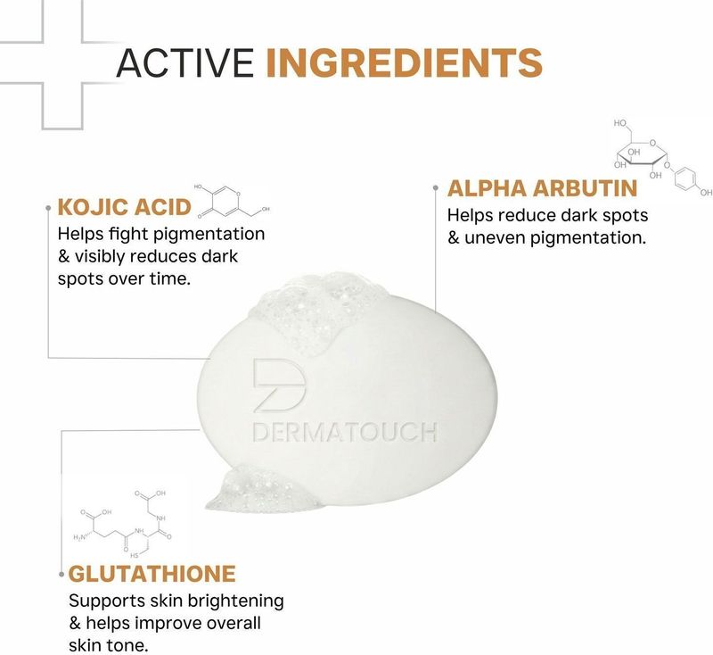 Dermatouch Kojic Acid 1% Soap with Glutathione 75g - Image 3