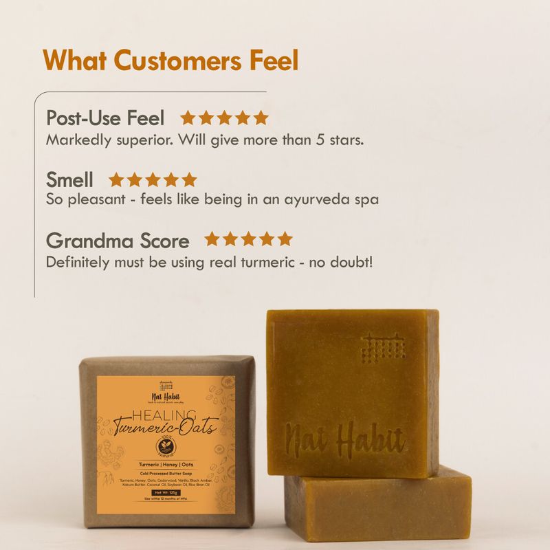 Nat Habit Turmeric Tan Removal Soap 125g - Image 6