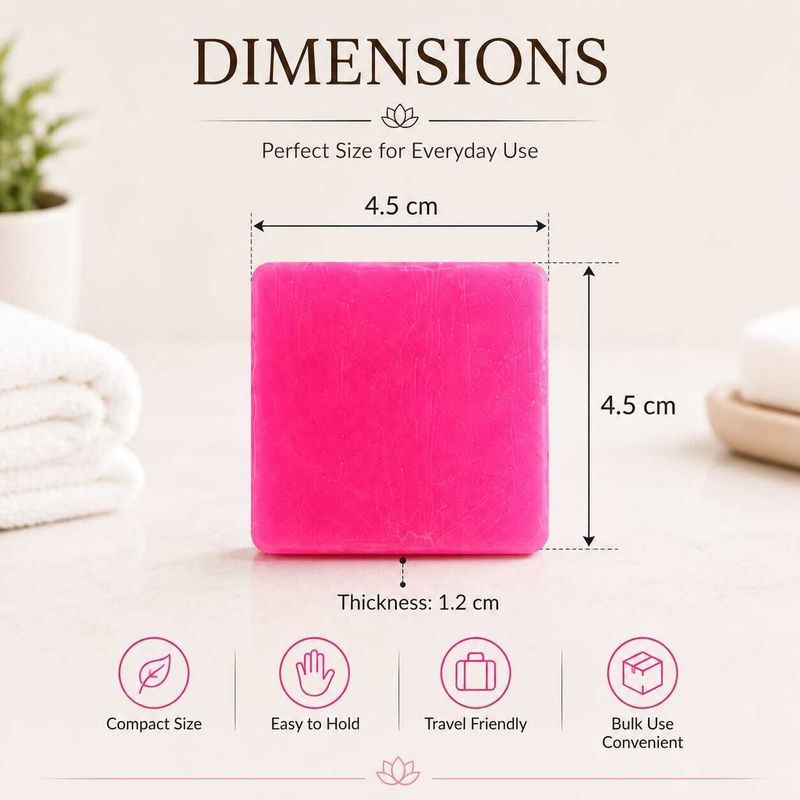 Vritti Rose Fragrance Mini Soap 250 Pack - Image 5