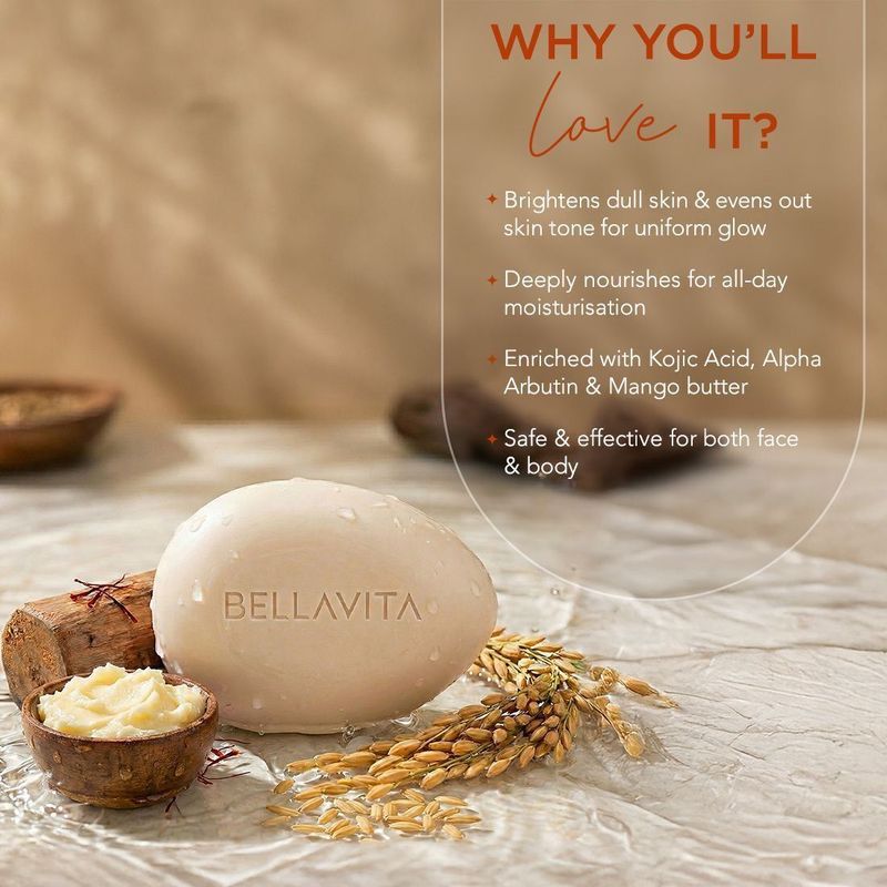 BELLAVITA Bright Wonder Skin Brightening Soap - Image 5