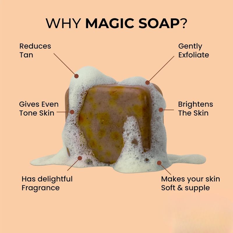 GLOLEY Ghar Soaps Magic Soap 3 x 100g Pack of 3 · 100 g (300 g total) - Image 6