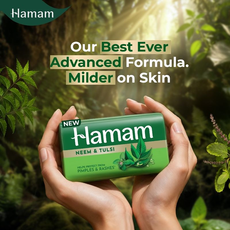 HAMAM Neem & Tulsi Soap Pack of 8 - Image 6