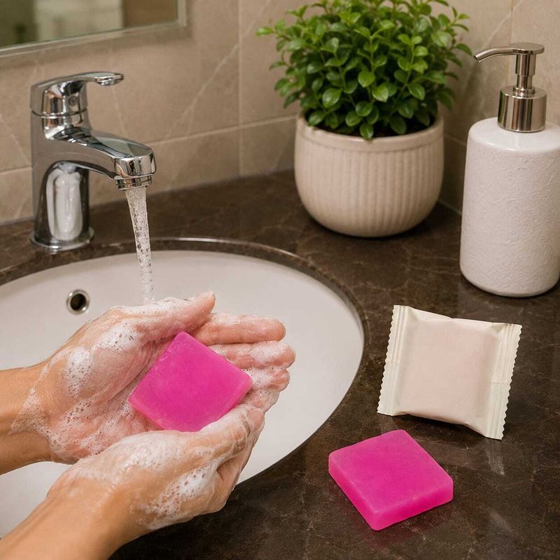 Vritti Rose Fragrance Mini Soap 250 Pack - Image 6