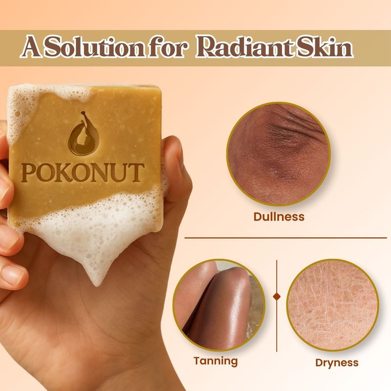 Pokonut Tan Removal Soap 200g Coffee & Goat Milk - Image 5