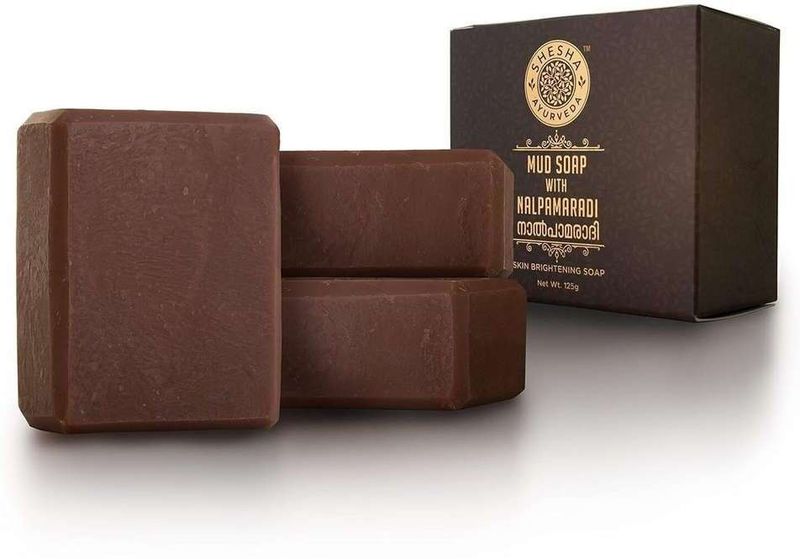 shesha ayurveda Mud With Nalpamaradi Skin Brightening Soap Bar 125g - Image 3
