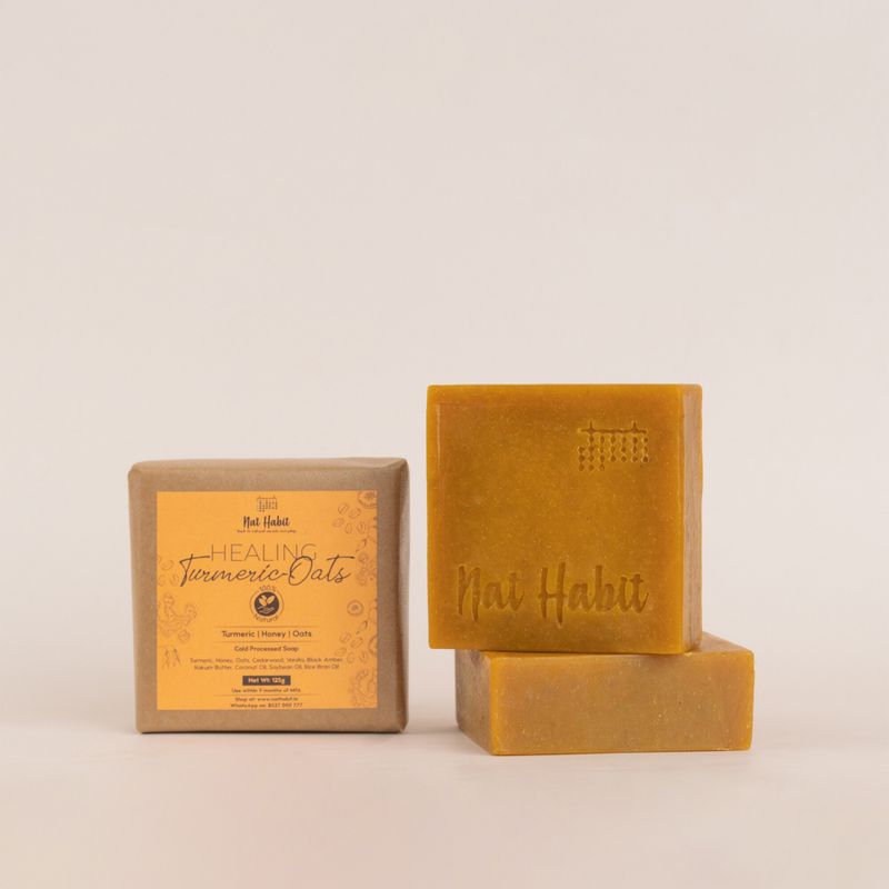 Nat Habit Turmeric Tan Removal Soap 125g - Image 5