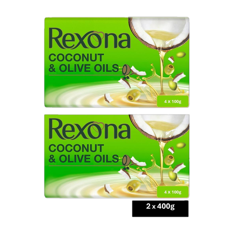 Rexona कोकोनट एन्ड ओलिव आयल सोप फोर सिल्की स्मूथ स्किन, 8एक्स100 जी 800 g, 8 का पैक