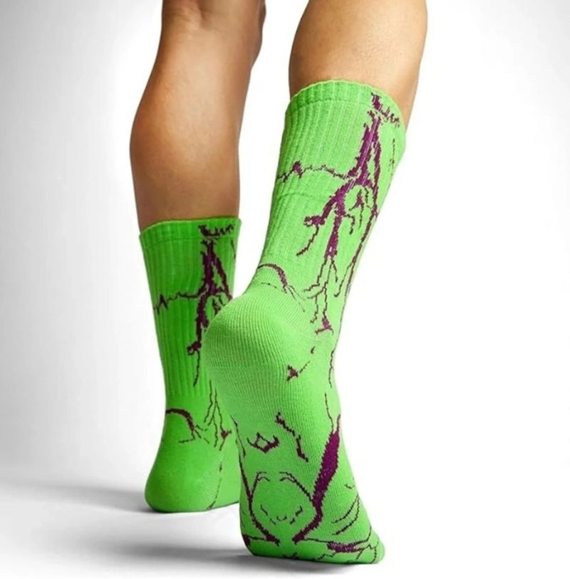 RENEY Men & Women Printed Mid-Calf/Crew Socks (Pack of 5) - Image 4