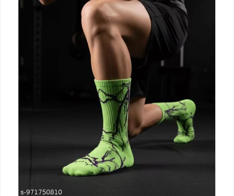 RENEY Men & Women Printed Mid-Calf/Crew Socks (Pack of 5) - Image 5