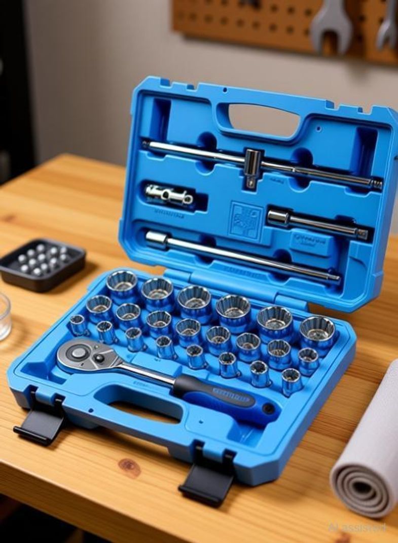 TAPARIA 22 Piece CRV Socket Set with 5 Accessories - Image 5