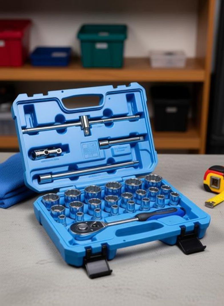 TAPARIA 22 Piece CRV Socket Set with 5 Accessories - Image 3