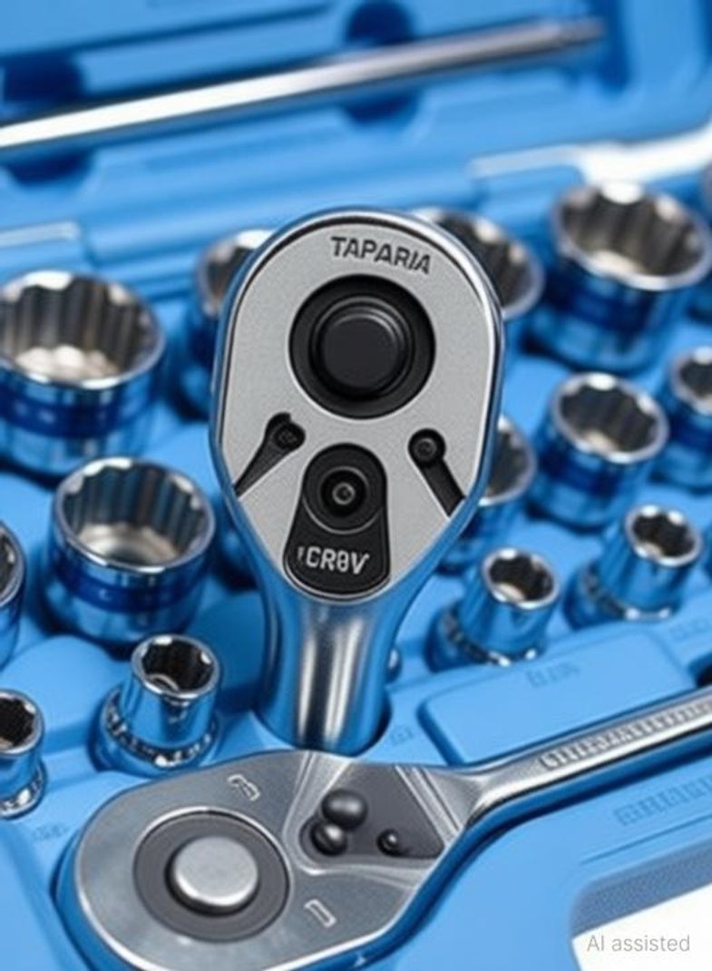 TAPARIA 22 Piece CRV Socket Set with 5 Accessories - Image 4