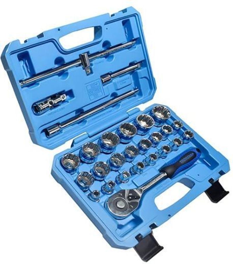 TAPARIA 22 Piece CRV Socket Set with 5 Accessories - Image 2