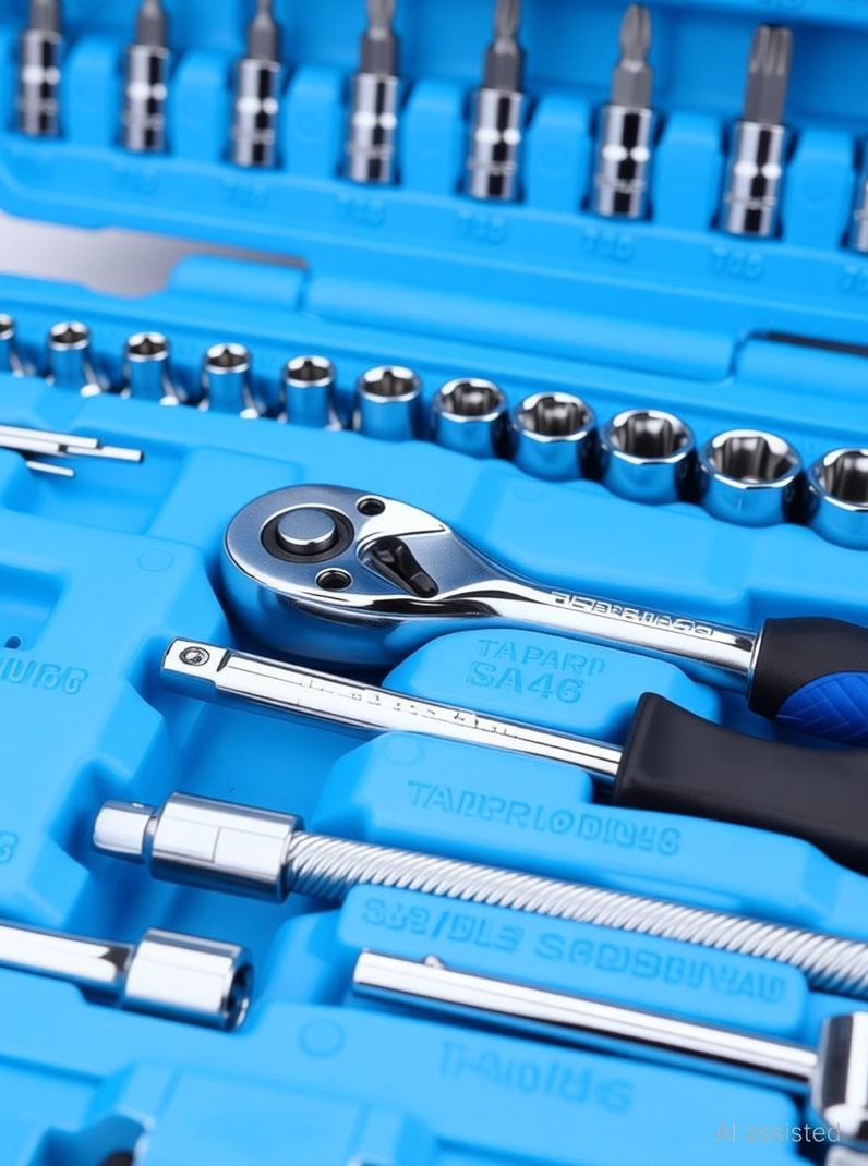 TAPARIA SA46 1/4" Sq Dr 46 Socket Set - Image 3