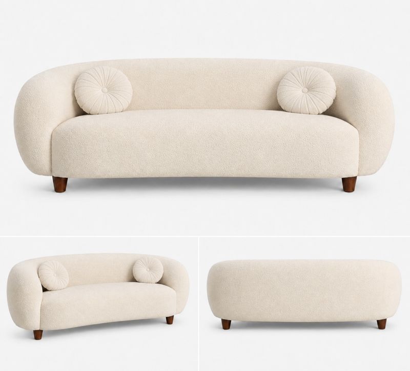 RM HOME Calista Curve 3 Seater Sofa - Image 5