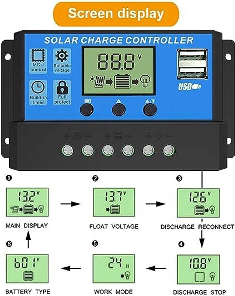 Flexa 10A 12V/24V Solar Charger Controller - Image 4