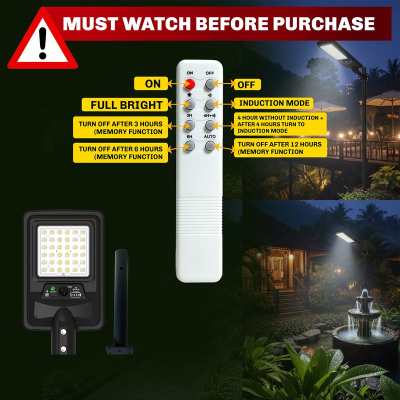 Homehop 100W Solar LED Street Light - Image 4