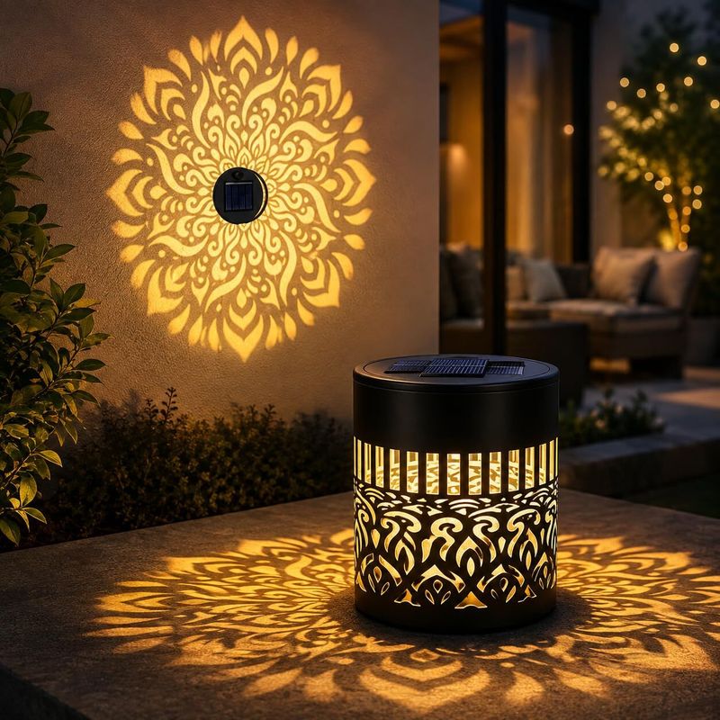 Aethra Solar Powered Mandala Fence Lights - Image 2