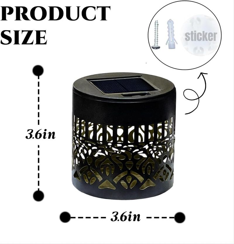 Aethra Solar Powered Mandala Fence Lights - Image 4