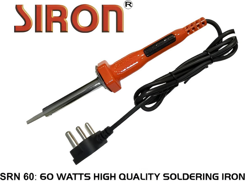 Siron SR60 Heavy Duty soldering Iron 60W With removable bit , Solder wire 60 W Simple Flat Tip