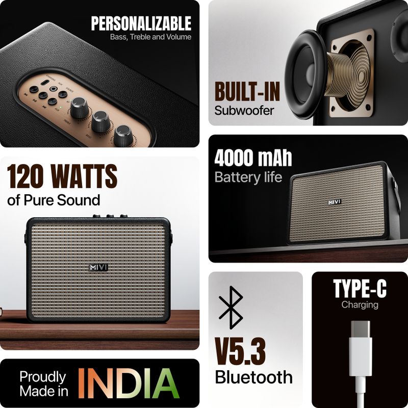 Mivi Superbox Bluetooth Speaker with Subwoofer - Image 3