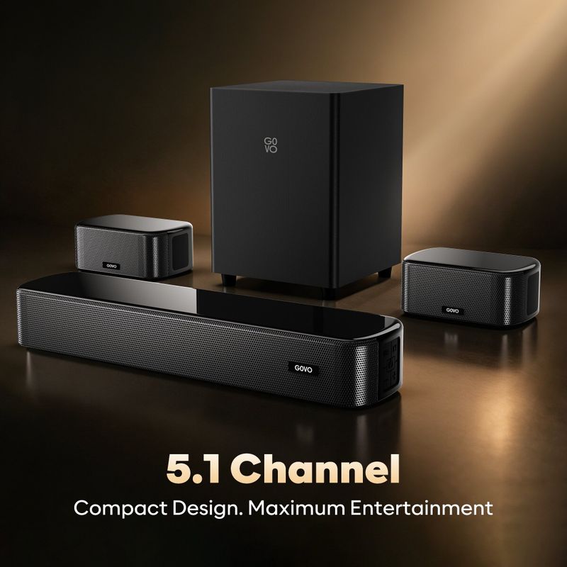 GOVO GoSurround 690 120W Bluetooth Soundbar Silver - Image 3