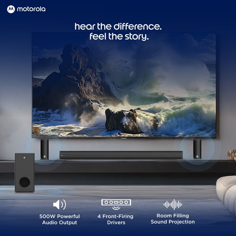 MOTOROLA AmphisoundX Vibe 500W Bluetooth 5.1 Channels - Image 3