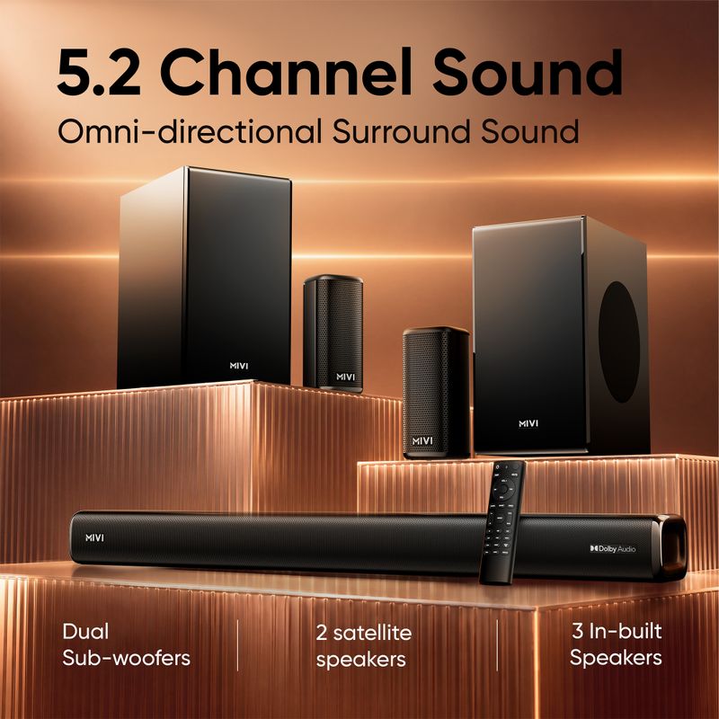 Mivi Fort Sonic 900 Soundbar 900W 5.2 Channel - Image 6