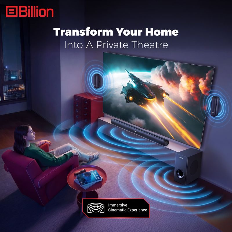 Billion Thunder 500 5.1 Channel Home Theater - Image 6
