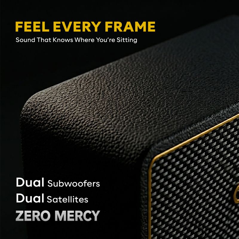 GOVO Gosurround 1008 Pro 800W Blue Subwoofer - Image 4